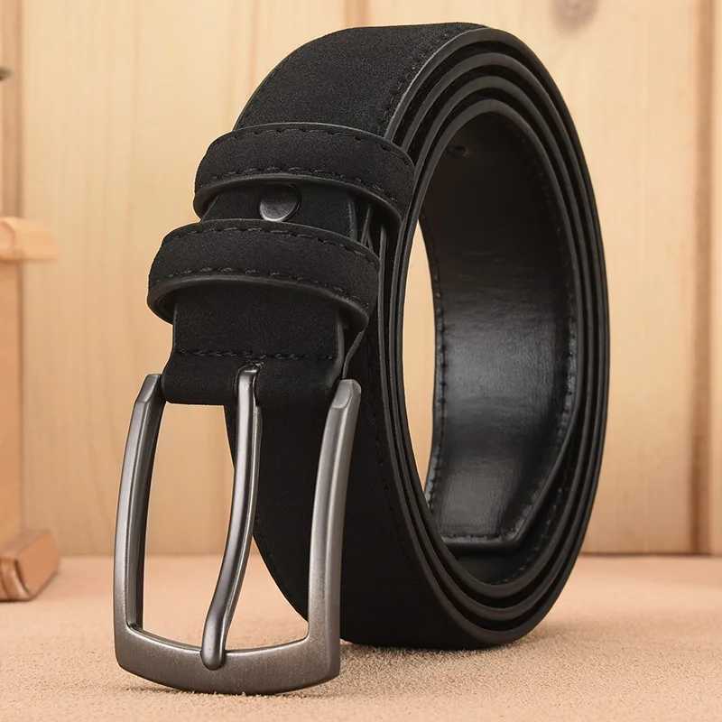 MenS Suede Belt Retro Trend Alloy Buckle MenS Belt Large Size Genuine HighEnd Belt Gift For Boyfriend And DadXJ251023