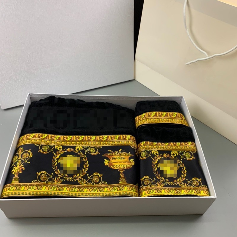 2026 Designer Three-Piece Cotton Bath Towel Set - Stylish & Breathing Packaged In A Luxury Box Free Shipping