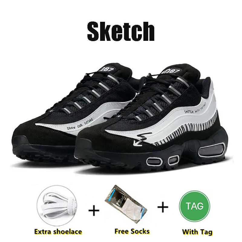 Designer 95s running shoes 95 men women Neon Triple Black White Stadium Green Crystal Blue Bred Dark Beetroot Solar Red Grey mens trainers sneakers eu