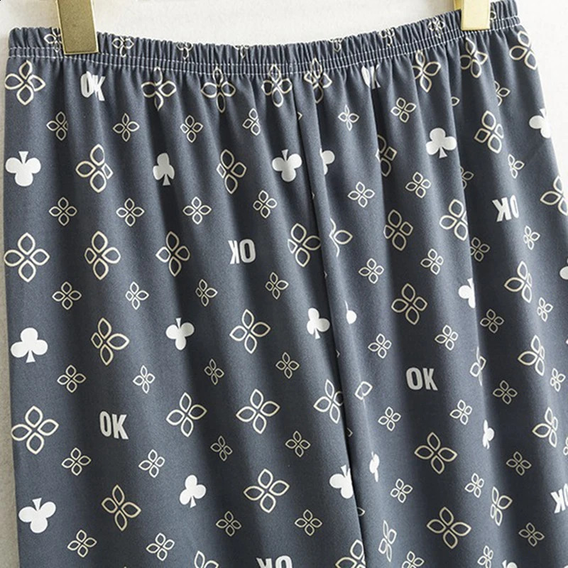 Big Size Mens Pajamas Fall and Winter Floral LongSleeved Casual Simple Soft Home Wear Youth Sleepwear Two Piece Set Loungewear 251021