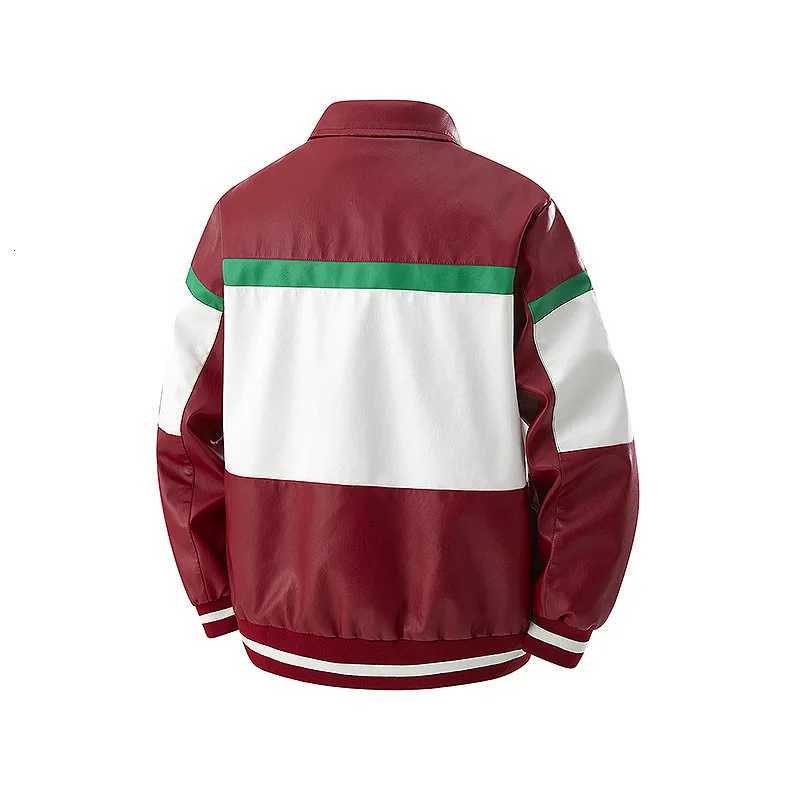 Mens Fashion Motorcycle Jacket Spring Autumn 2025 Trend Washable Leather Breathable Waterproof StainResistant W251023