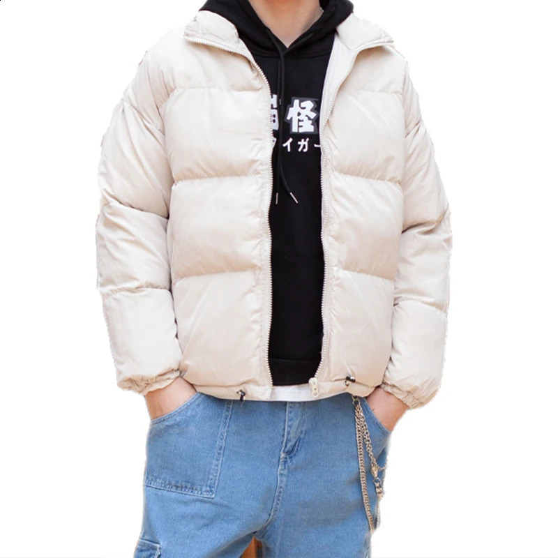 LAPPSTER Men Harajuku Colorful Bubble Coat Winter Jacket 2025 Mens Streetwear Hip Hop Parka Korean Black Clothes Puffer Jackets 251013