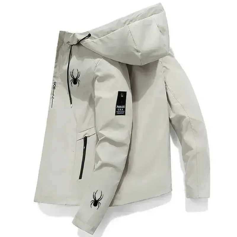 Loose Mens Daily Jacket for Autumn 2025 Casual Hooded Mens Clothing Fashionable Windproof Sports Jogging Mens Jacket W251023