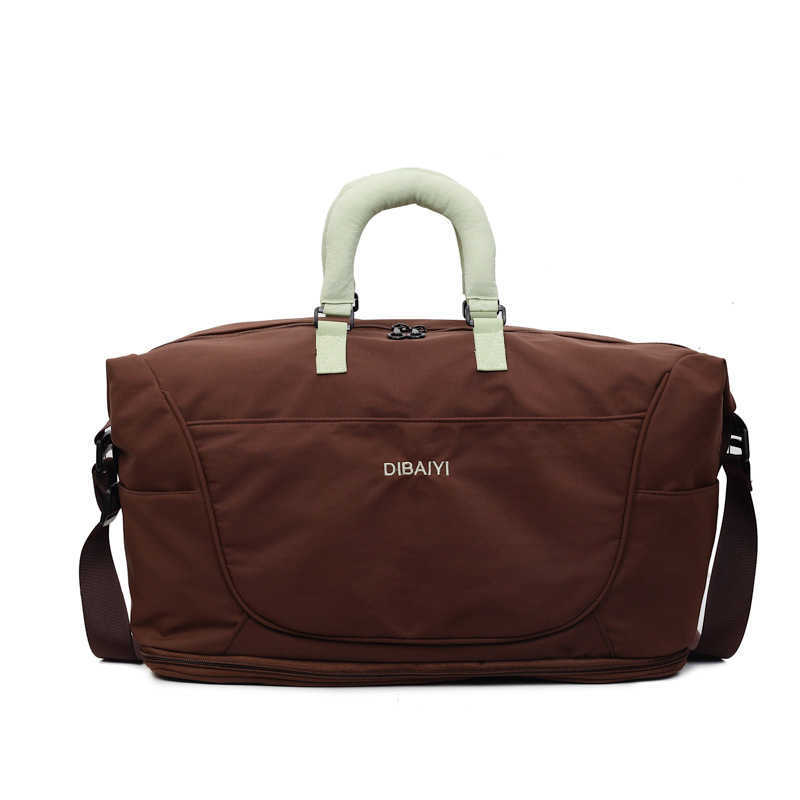 Expandable Single Shoulder Storage Sports Gym Bag Short Trip Bag Women Large Capacity Handheld Lightweight Business Travel Luggage Bag W251023