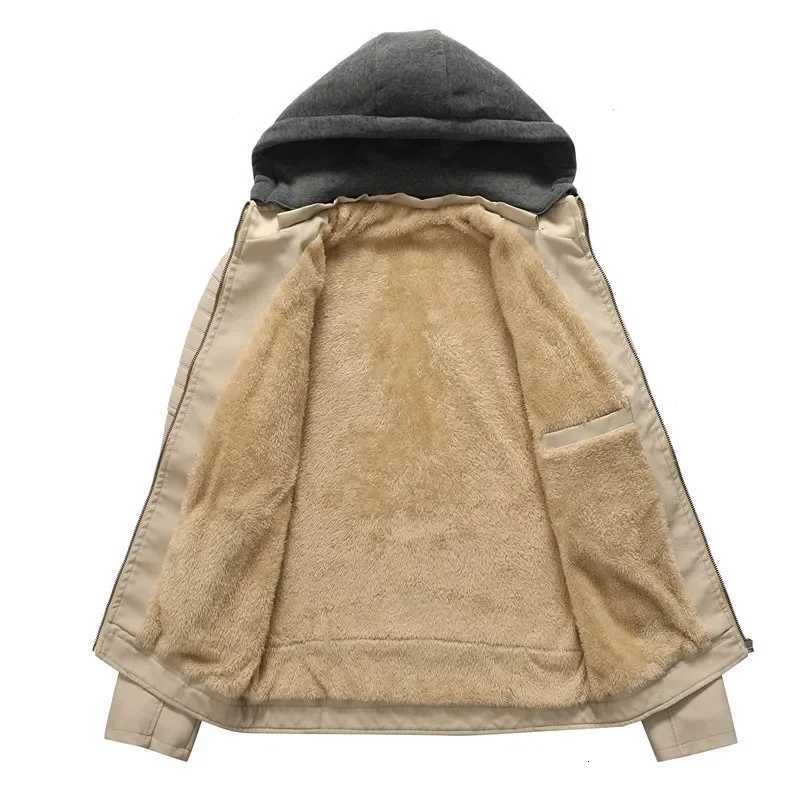 Fall Winter New Mens Leather Jacket Fleece Lined Hooded Leather Coat Youth Male Outerwear Casual Style Fake Leather Jacket W251023