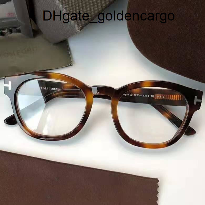 designer sunglasses luxury glasses for men women material prescription frame tf0590 unisex round large optical 99QG TF Tom''Ford''Fordd'' D58E