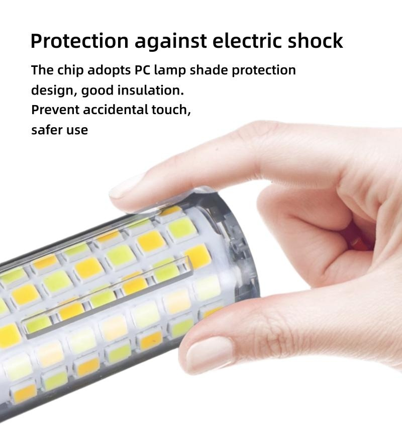 G9 LED Corn Bulb, 88-Bead 15W Ceramic 220V, Warm/Cool/Natural White for Bedroom Lighting--G9 corn lamp with 88 LED beads