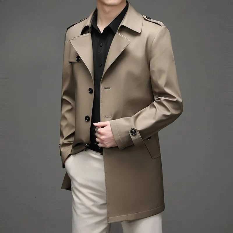 Male Windbreaker Coats Fleeced Warm Mens Overcoat Jackets Business Winter Sales of Harajuku Cheap Clothes Offer Aesthetic Cold W251023
