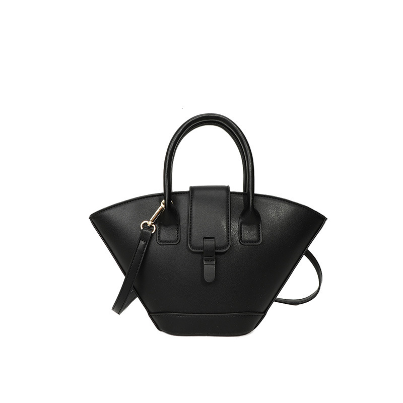 Luxury Brand Designer Bag PU Leather Bag Large Capacity Versatile Korean Fan-Shaped Handbag Design Personality Handheld Crossbody Bag