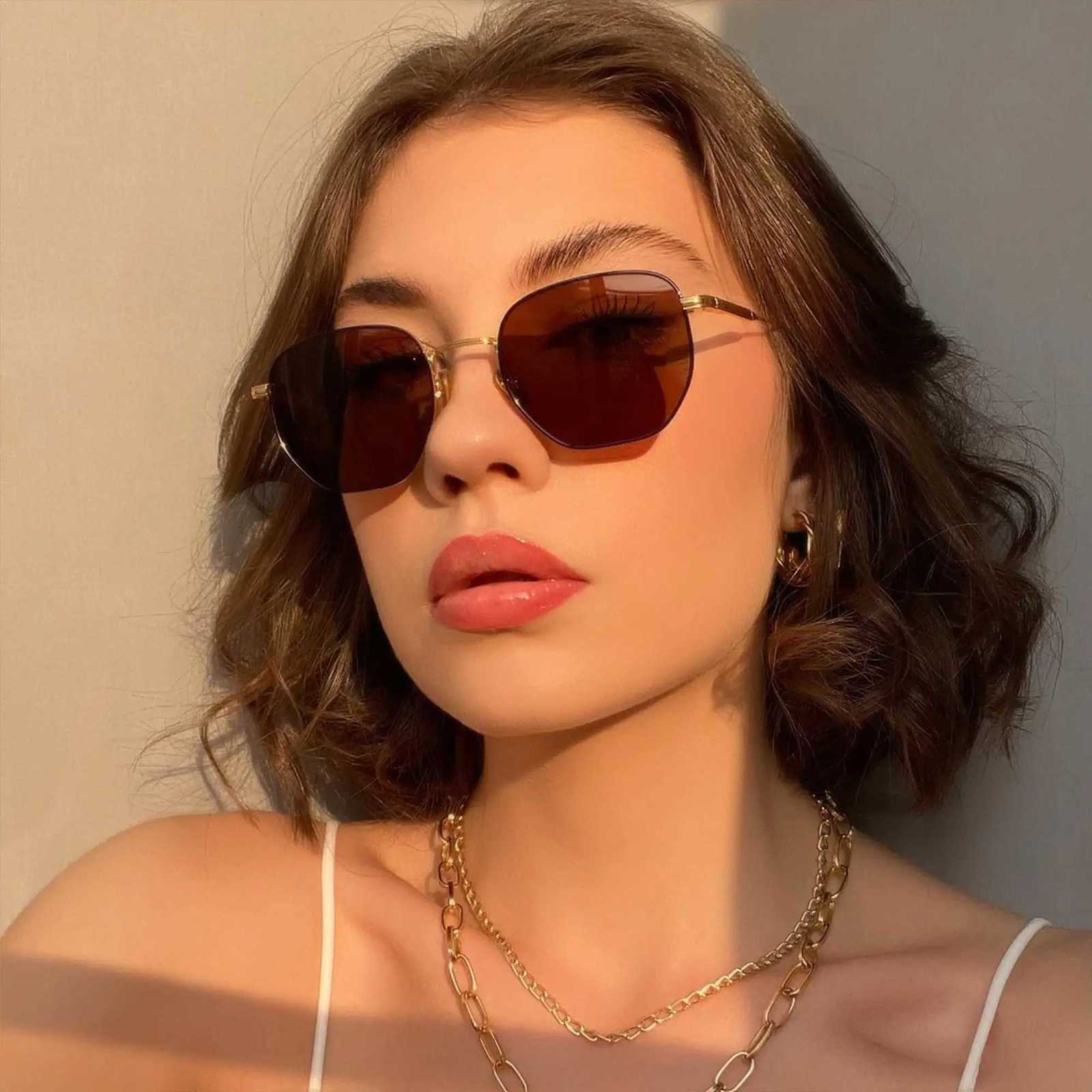 ZENOTTIC Hexagon Polarized Retro Sunglasses for Men WomenVintage Metal Frame Design UV Protection Trendy Fashion ShadesW251023