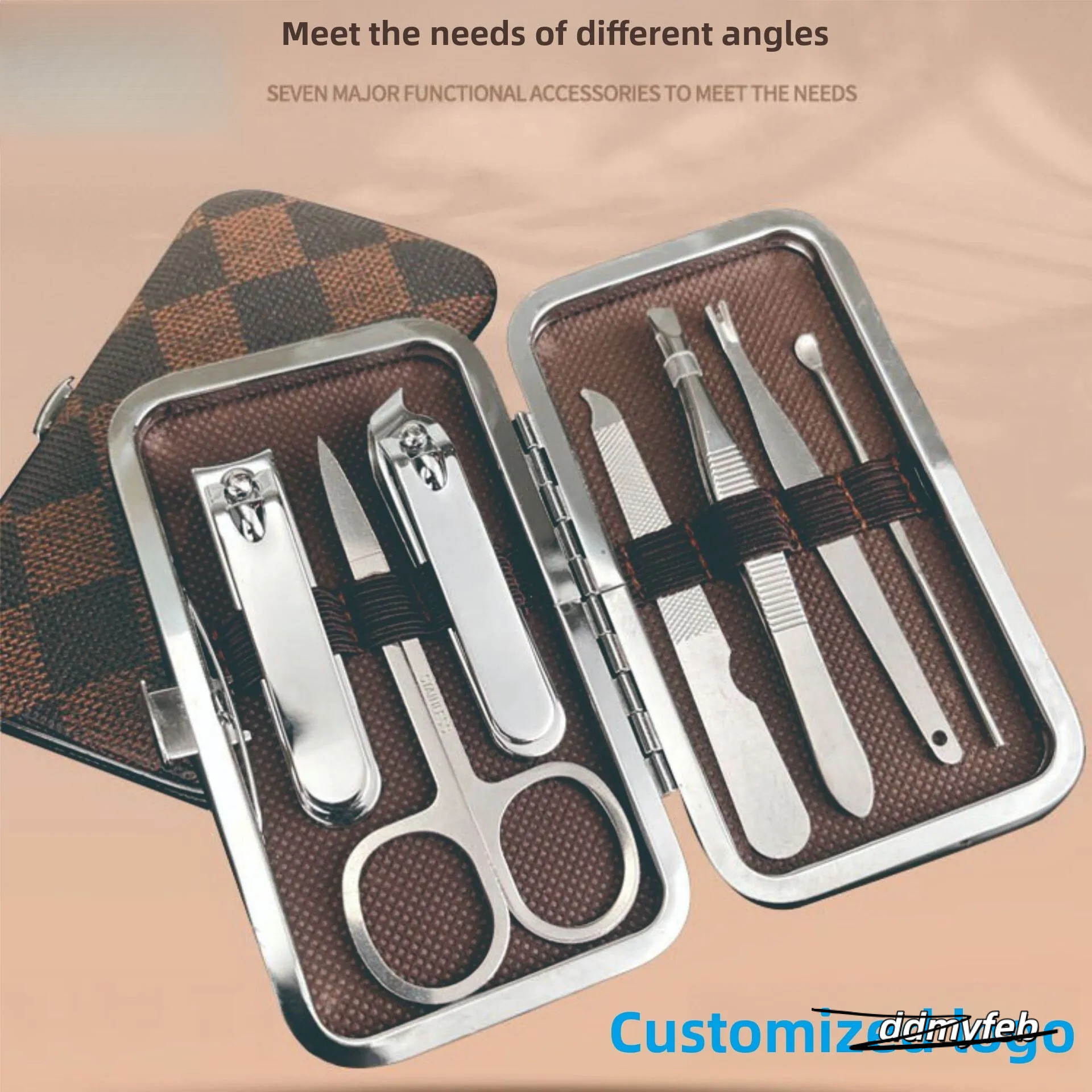 Complete Manicure Set: Round Tail Contouring Clippers, Nail Cutter, And Beauty Tool Kit Ddmyfeb
