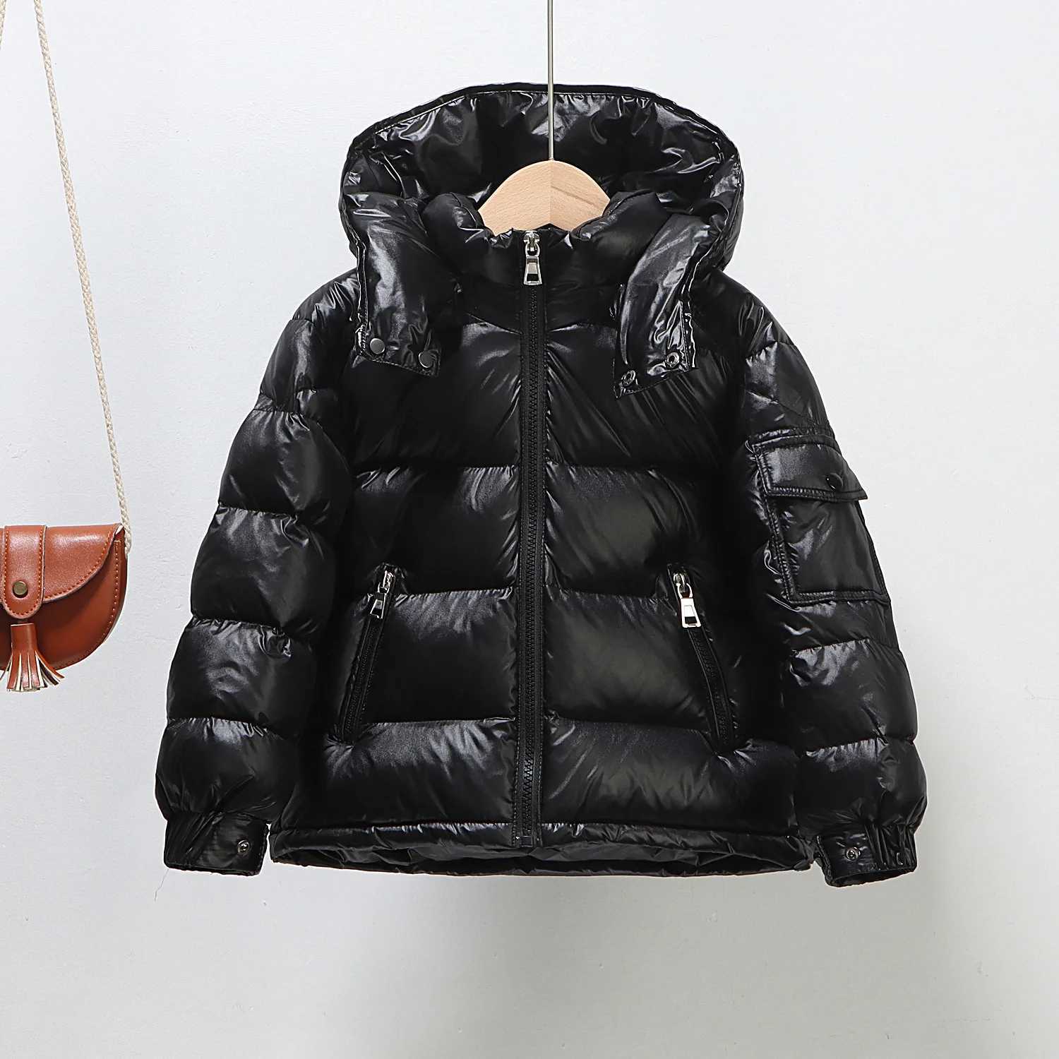 RAISE Winter Children Girl Duck Down Jacket Korean Hooded Thick Warm Young Teens Girl Snowwear Coat 414Y Kids Girls Short Parka Y251023