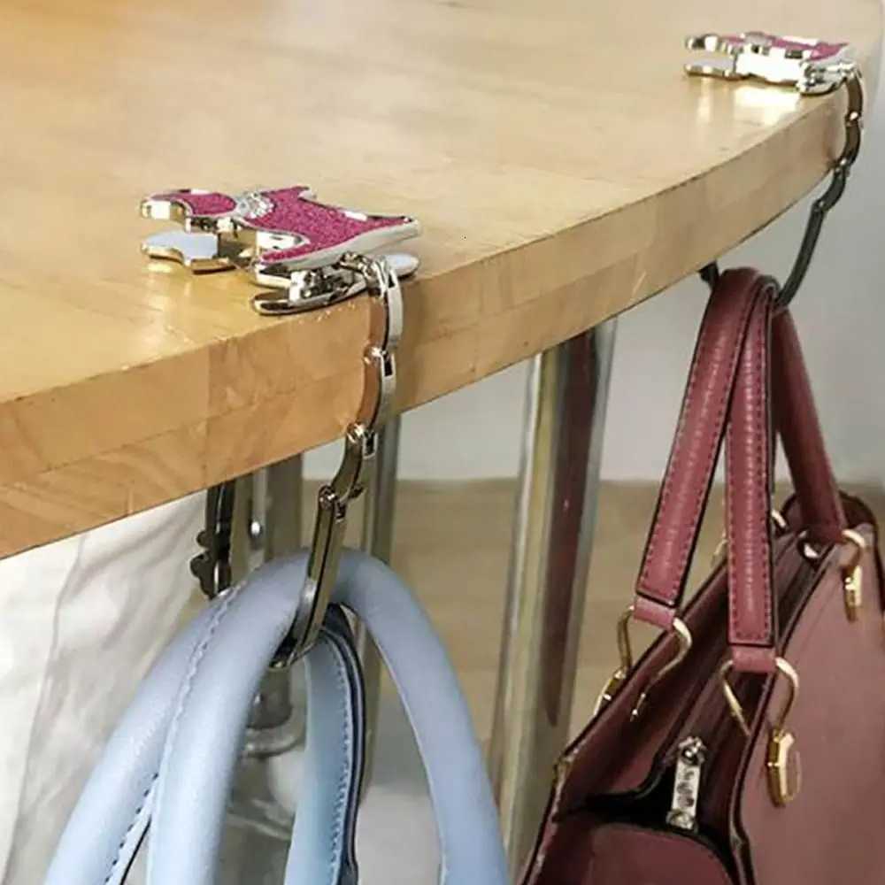 Hot Cat Shape Handbag Hook Portable Folding Purse Hanger Holder Women Bag Organizer Home Decoration Table Edge Hanging Hooks Z251023