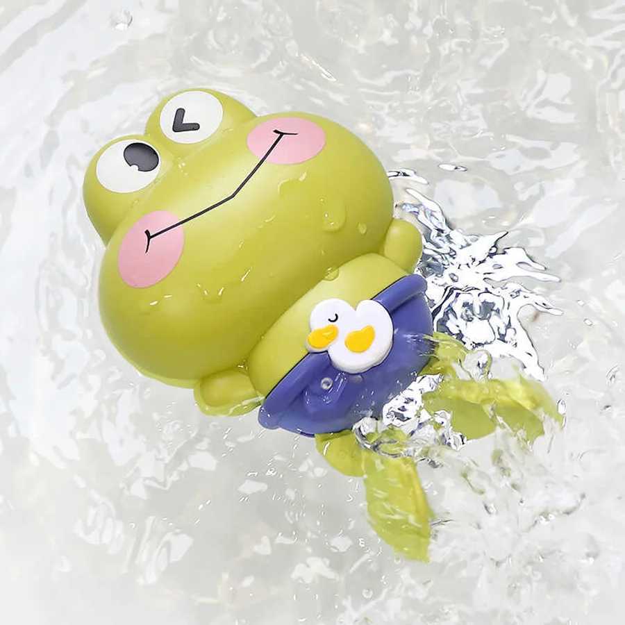 Childrens bath toys Clockwork frogs that float and swim J251023
