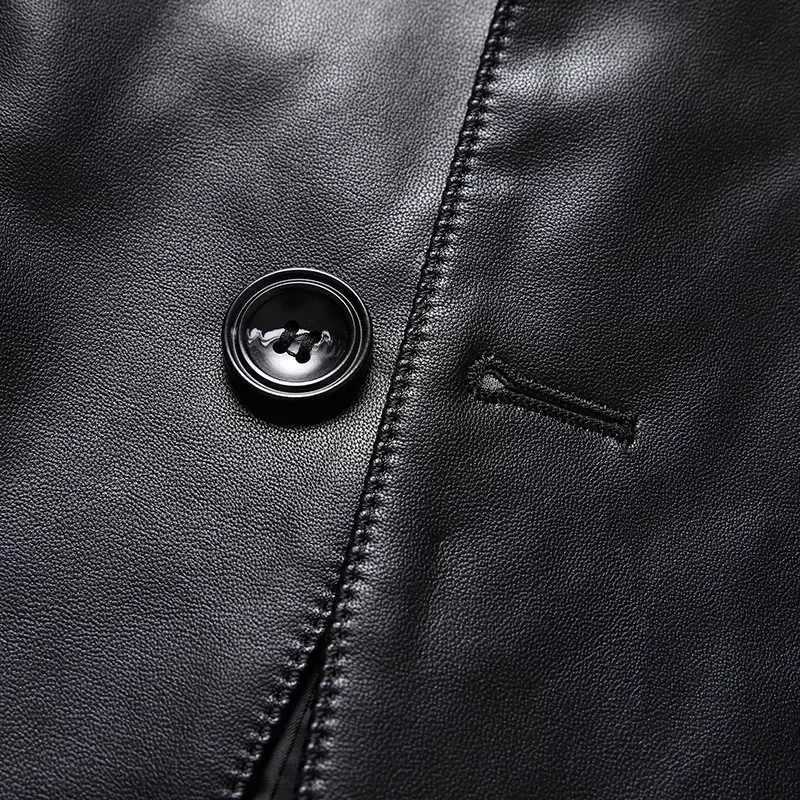 Mens PU Leather Jackets Autumn Winter Turn Down Collar Motorcycle Outerwear Men Solid Loose Casual Leather Blazer Plus Size 8XL W251023
