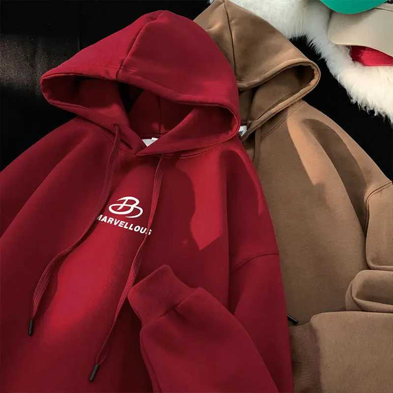 Korean Classic Loose Hooded Sweatshirt Casual Sports Wind Pullover Hoodie Multicolour Sweatshirts Men Women OversizedT251023