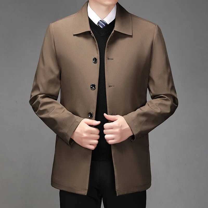 Quality Mens Business Casual Jacket Fashion Men Office Jacket Dress Coat Spring Autumn Solid Brand Mens Coat W251023
