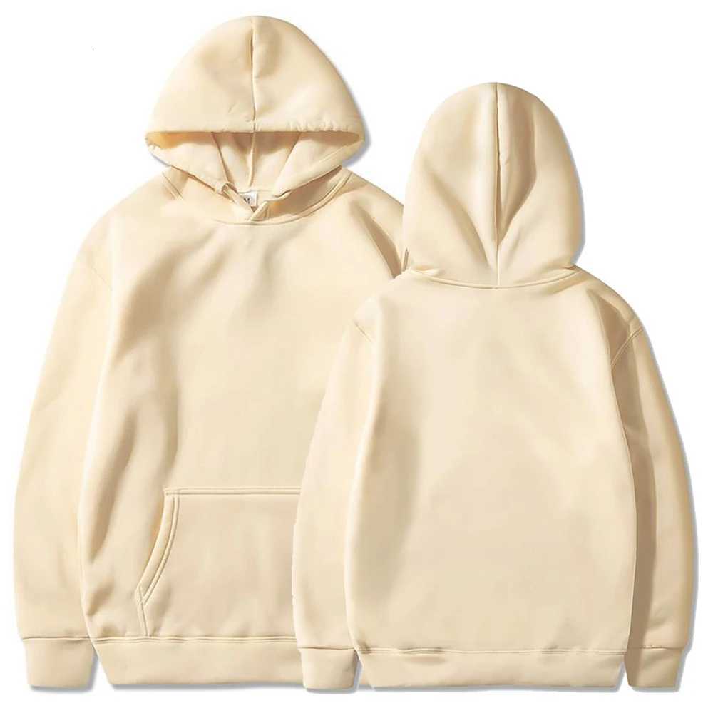 Fashion Casual Fleece Hoodies Men Wholesale Plain White Pullover Hoodie Unisex Cheap Sweatshirt With Hood Polerones Para HombreT251023