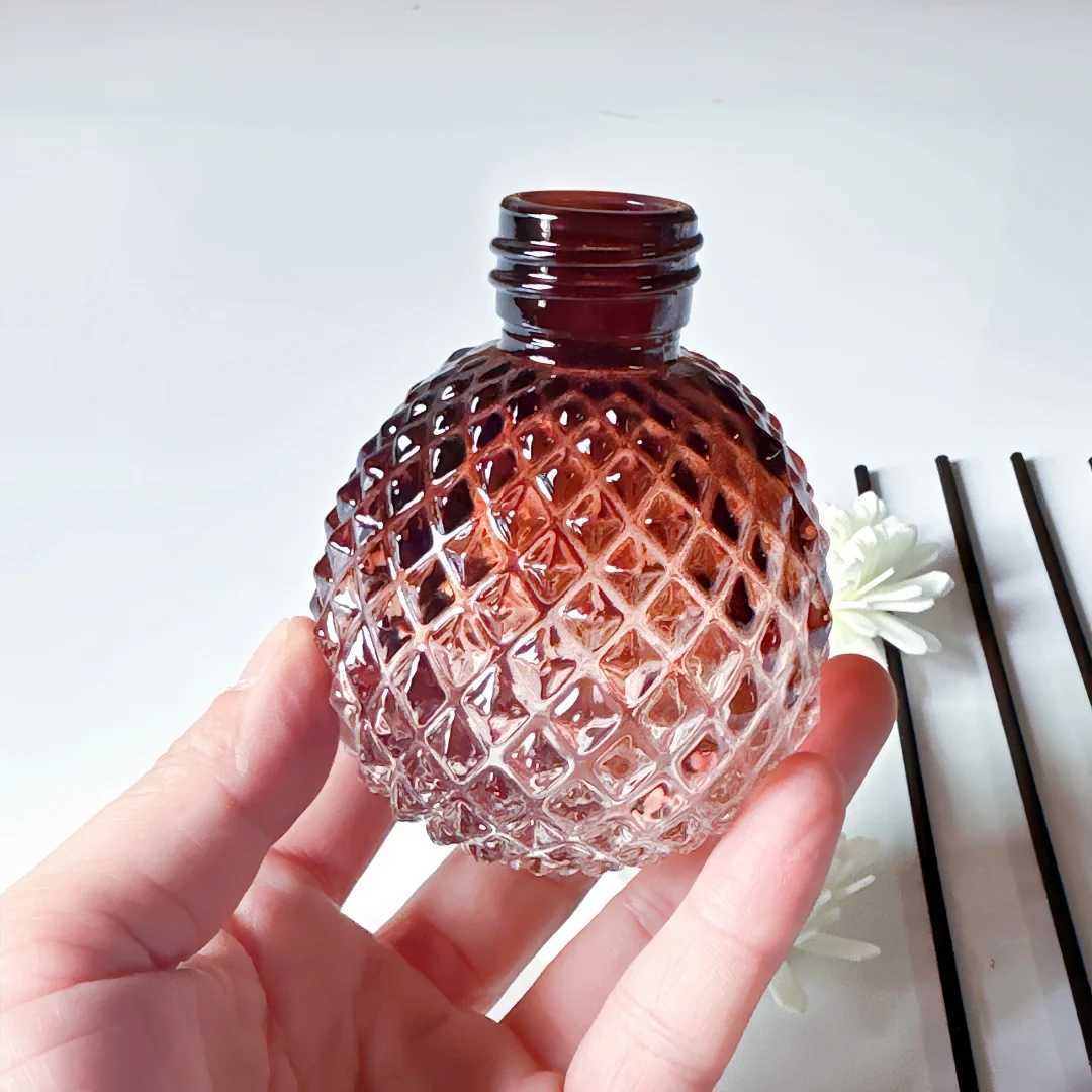 Spherical Aratherapy Bottle Empty Bottle 100ml Thickeed Bottle Essential Oil Diffuser Hotel DIY Per Refill Bottle Rattan Branch Volatile Bottle Y25102