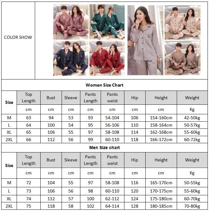 Pajama suit Satin Silk Pajamas Sets Couple Sleepwear Family Pijama Lover Night Suit Men Women Casual Home Clothing 251021