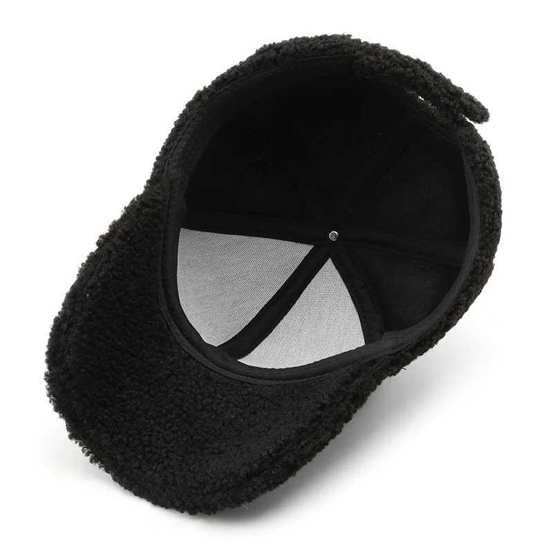 FS Luxury Brand Green Lambswool Baseball s For Men Golden tter Wen Windproof Warm Winter Trucker Hat Casquette HmeW251023