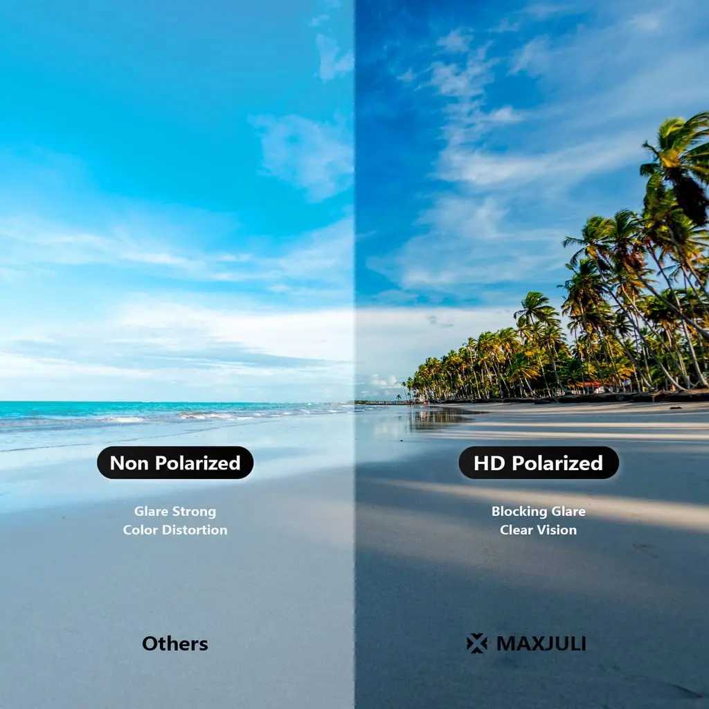 MAXJULI Polarized Sunglasses Men WomenUV400 Rectangular Sun Glasses Driving Running Fishing Male Female Glasses 8806W251023