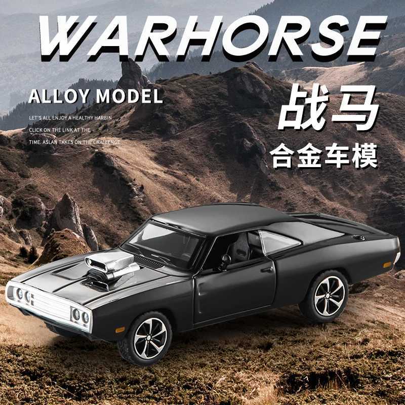 Limited edit 132 Diecast Metal simulation Dodge Warhorse Alloy model car sound and light Collection model boys toy giftT251023