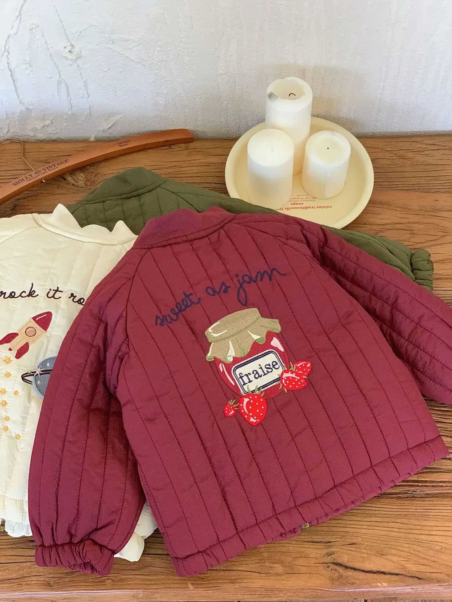 2025 Winter Plush Kids Jacket Cartoon Print Thcken Cotton Childrens Outerwear Coat Warm Girls Cotton Coat Boys Baseball Coat Y251023