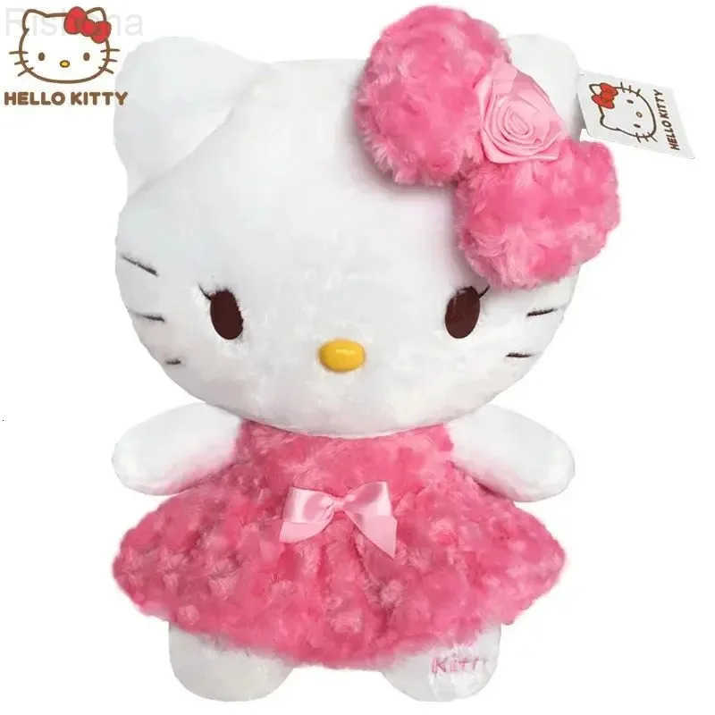 Sanrio Anime Rose Pink Hello Kitty Melody Cartoon Cute Plush Stuffed Toys Soft Pillow Plushies Doll Birthday Gift For Girls Kids L251023
