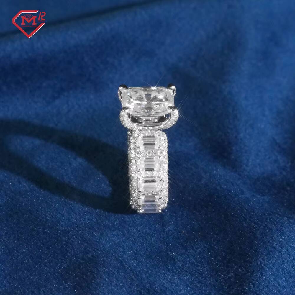 IGI Certified CVD Diamond Ring Engagement Woman Men 925 Silver Custom Classic Lab Grown Diamond Ring