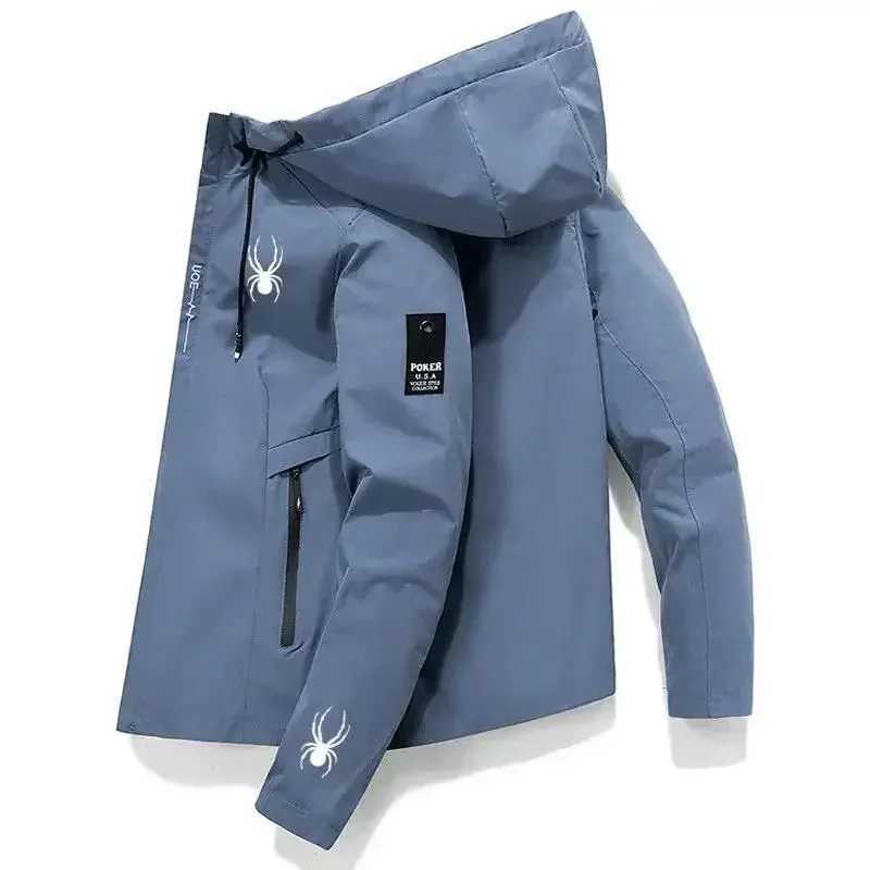 Loose Mens Daily Jacket for Autumn 2025 Casual Hooded Mens Clothing Fashionable Windproof Sports Jogging Mens Jacket W251023