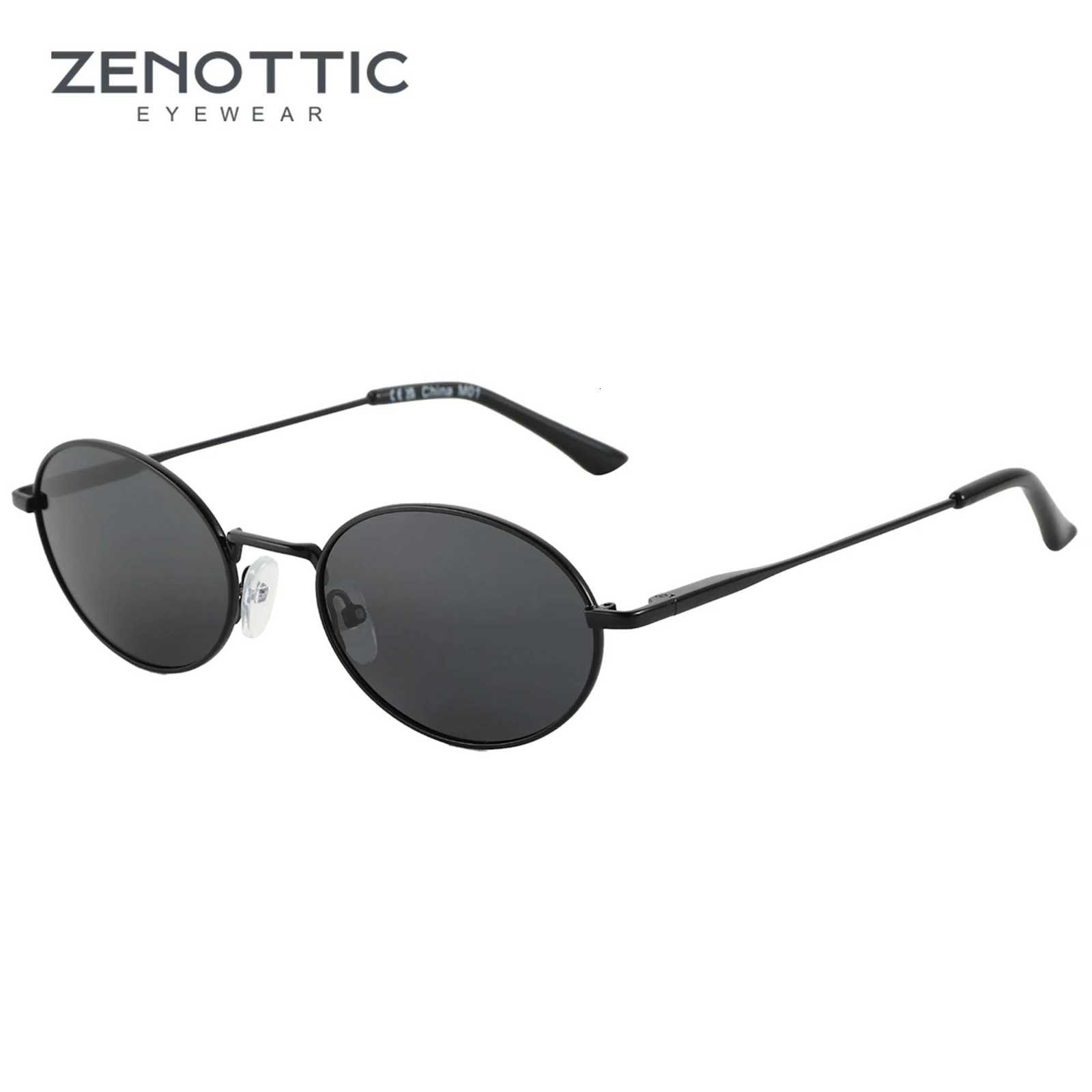 ZENOTTIC Retro Oval Polarized Sunglasses for Women Men Trendy Round Y2k Sunnies Small 90s Style Vintage Shades Sun GlassesW251023