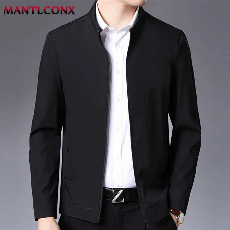 Casual Thin Jacket Men Spring Autumn Slim Fit Zipper Jacket Men Clothing Business Office Dress Coat Mens Jacket Outerwear New W251023