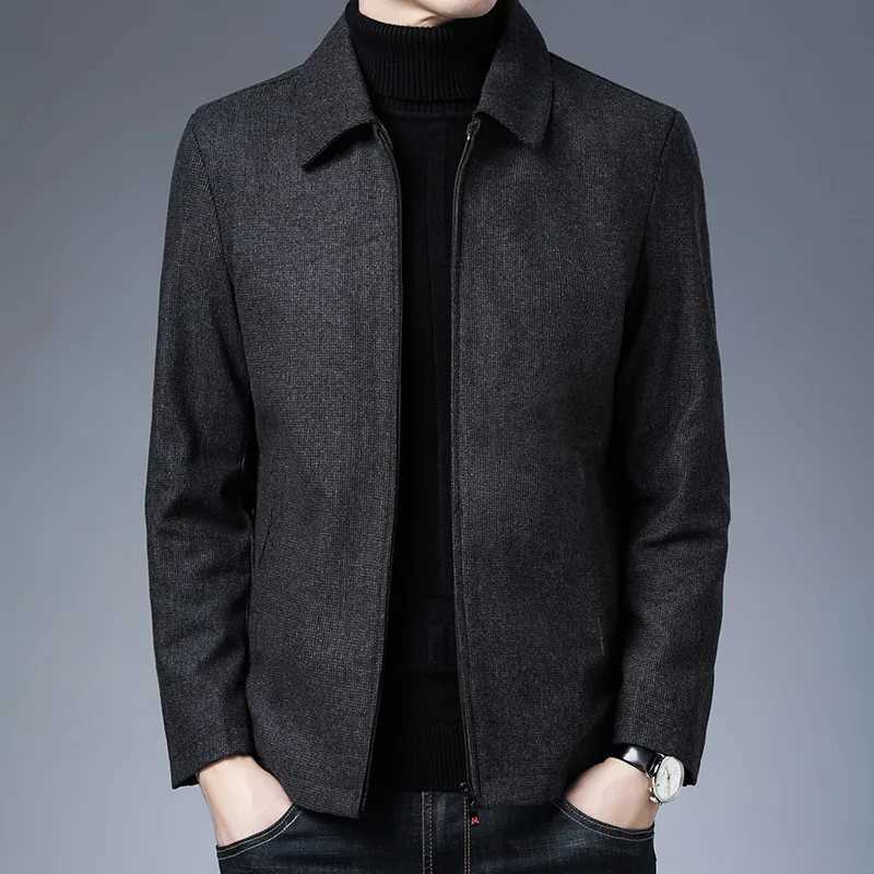 Coat Stuff Mens Jackets New Brand Casual Lapel Autumn Winter 2023 Men Clothing Fashion Solid High Quality Classic Daddy Clothes W251023