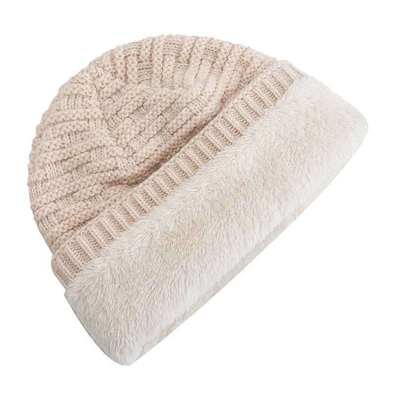 New Style Fashion Unisex NIU Letter Slouchy Winter Hats Fur Lined For Men Women Warm Beanie Cap Casual Decor Winter Knitted HatsXJ251023