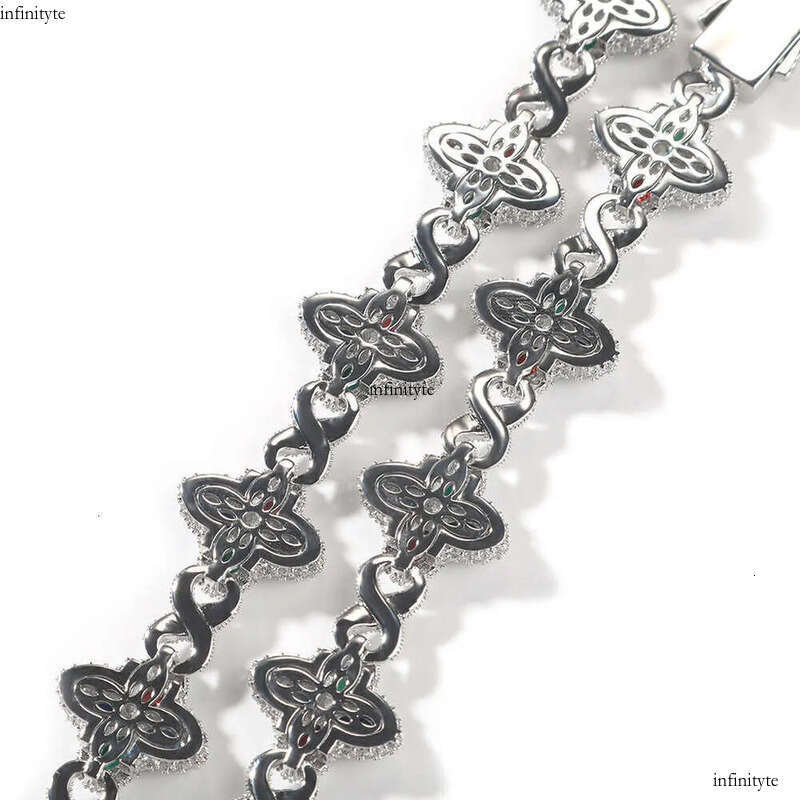 Hip hop Rap Unlimited Clover Bracelet Fashion Trendy Cool Pi Handsome High End 5A Zircon Color Handmade Jewelry 111