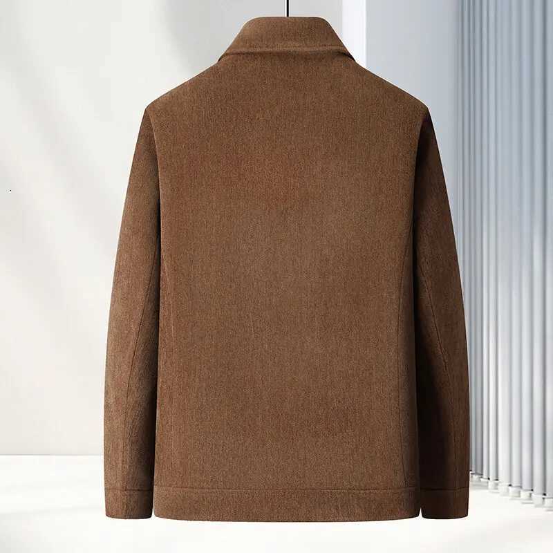 Spring Brand Business Jacket Men Casual Coats Zipper Simple MiddleAged Elderly Dad Clothes Office Outerwear Blazer Jackets Tops W251023