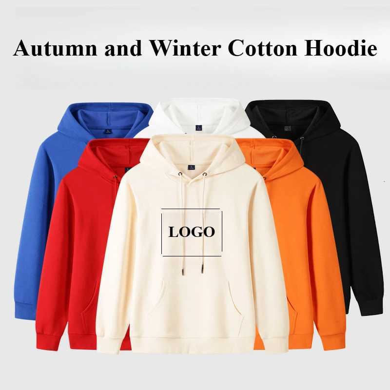 Autumn Winter Clothing Mens And Womens Warm pure cotton Sweater Tops Personalized Printed Hooded Shirts Customized sT251023