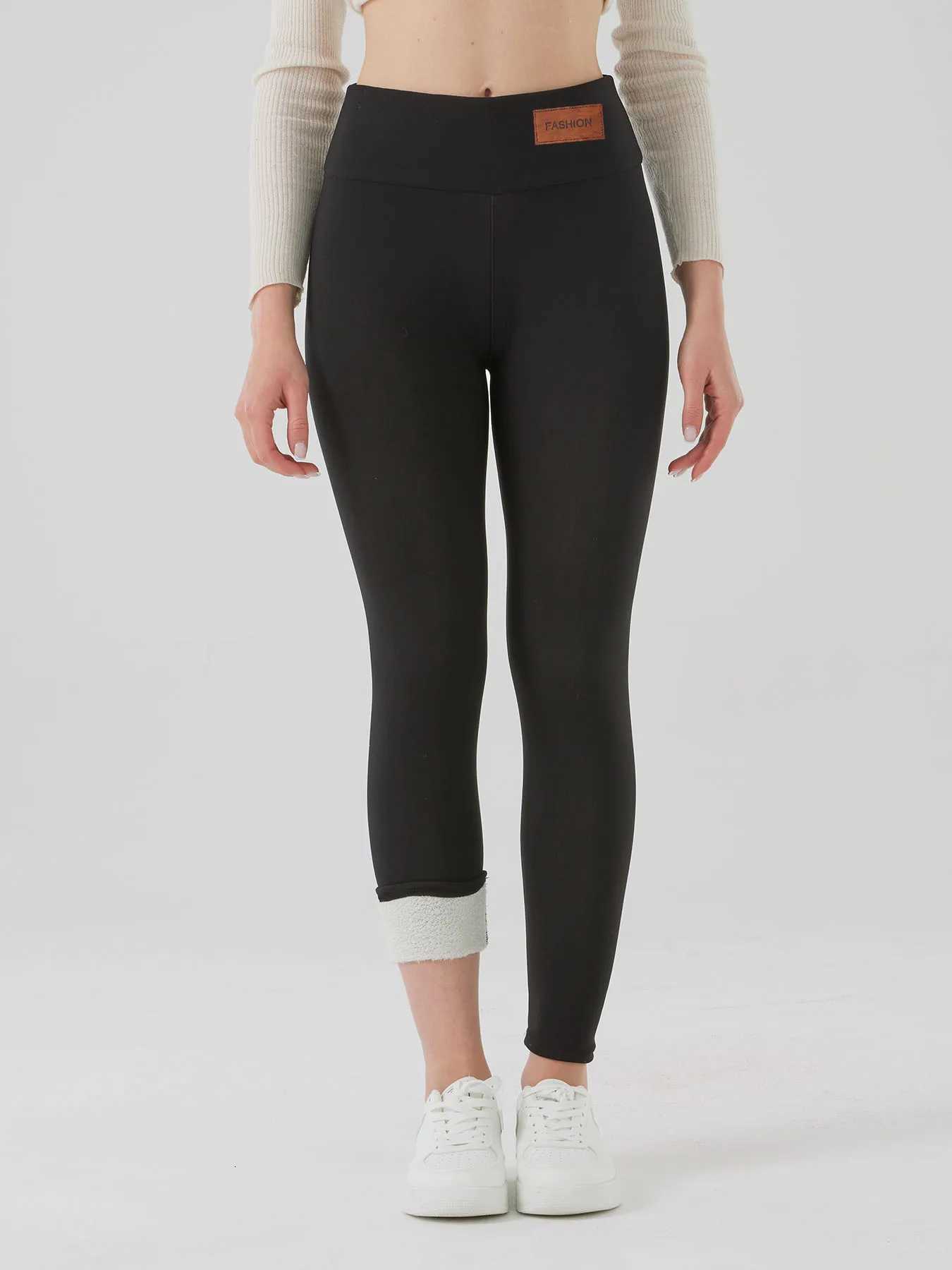 Winter Leggings Women High Waist Warm Fashion Outdoors Leggings Women Autumn Velvet 200G Pants Classic EmbroideT251023