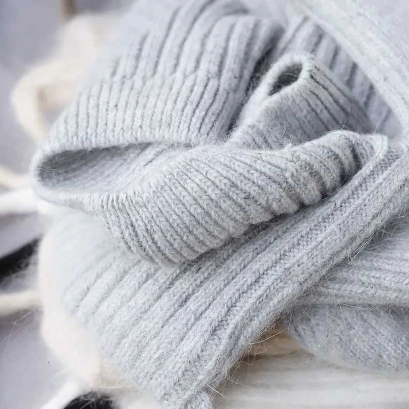 Cashmere Hatoutdoor Deep Hat with Ears Soviet Wtaps Hat for Womens Winter Beanies Rattan Fur Hat Fleece Knit Cap XJ251023