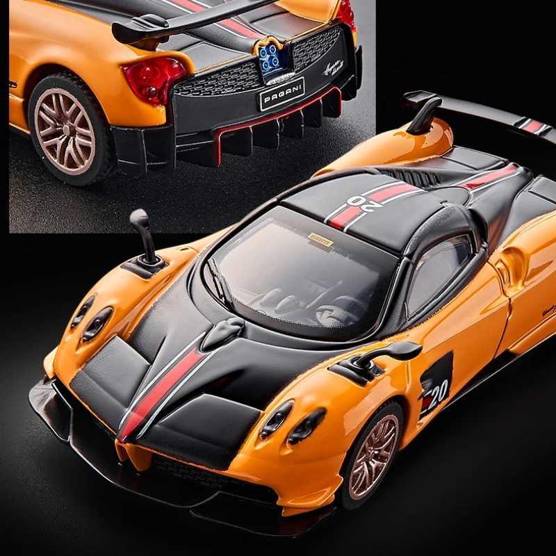 Simulation 143 Pagani Huayra BC Super Car Model With Display Base Diecast Land Rover Jimny Boy Car Toy Gift Miniature VoitureT251023