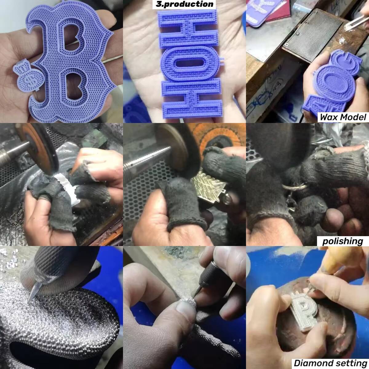 Hight Quality Sterling Silver Jewelry Hip Hop Iced Out Moissanite Diamond Rings for Women Men