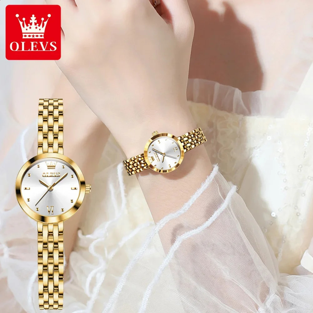 OLEVS 9992 Womens Watches Elegant Gold Watch for Women Quartz Waterproof Wristwatches Ladies Relojes Para Mujer 251027