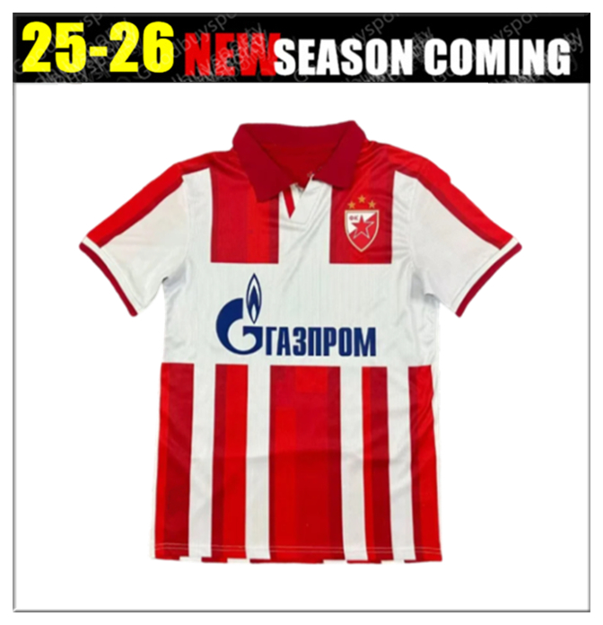 2526 Red Star Belgrade soccer Jersey home Classy football shirts Football Uniform calcio 2025 2026