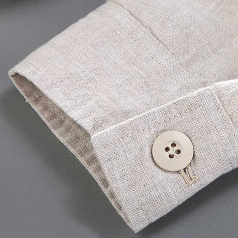 Autumn Retro Tooling Linen Jacket For Men Japanese Styles Sold Color Simple Versatile Multipocket Male Thin Jackets and Coats W251023