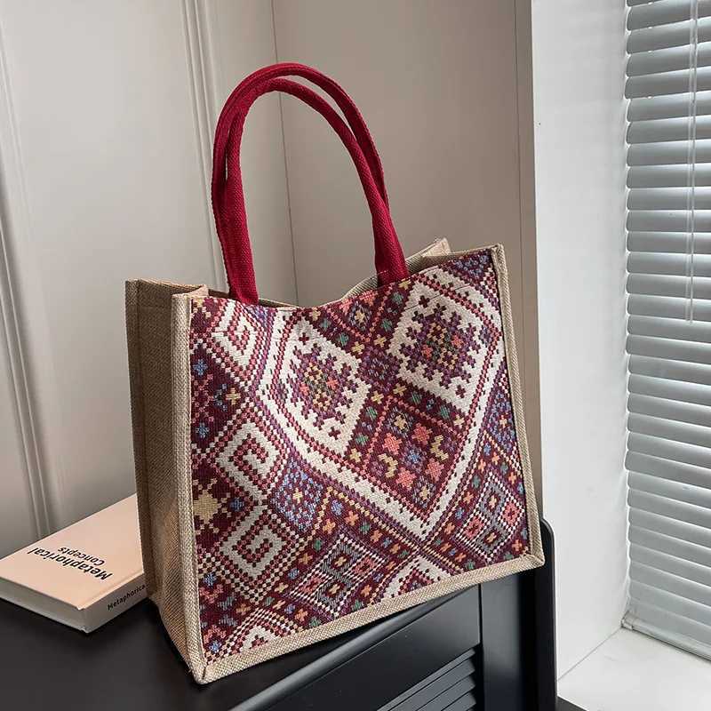 2025 NEW ethnic style Hot selling large capacity commuter bag female 2023 new fashion single shoulder Tote bag national styleL251023