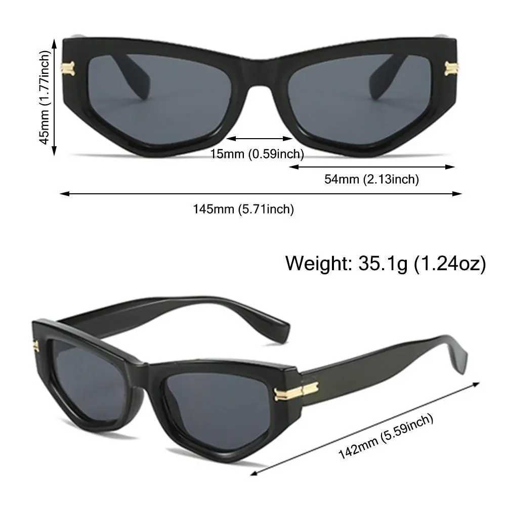 Vintage Sexy Cat Eye Sunes for Wen Irregar Gradient Eyewear Mens S UV400 Sun es Street EyewearW251023