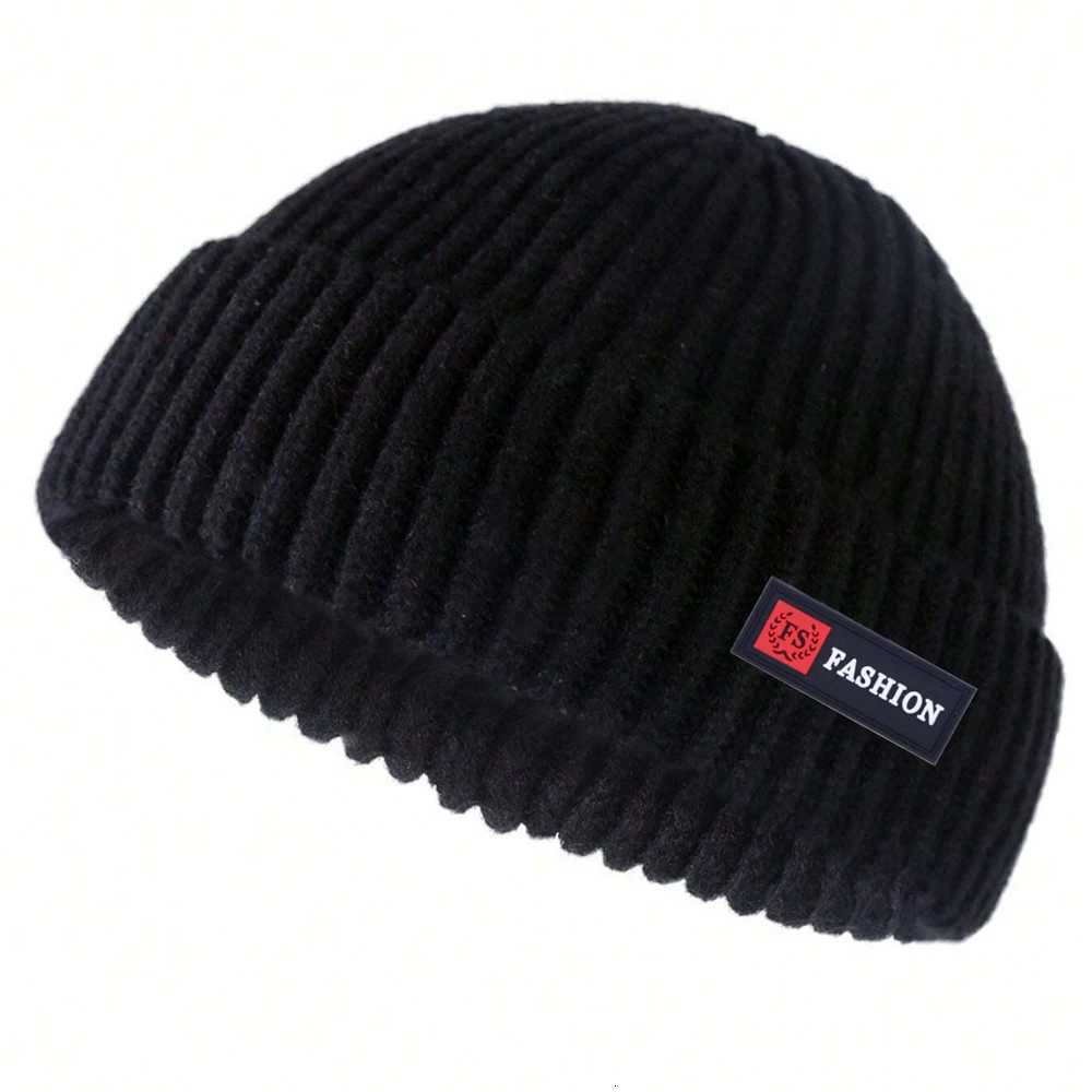 1pc Men Beanies Skl Street Sty Hip Hop Brimss Baggy Melon Cuff Fisherman Beanies Hats Winter Warm Knitted BonnetW251023
