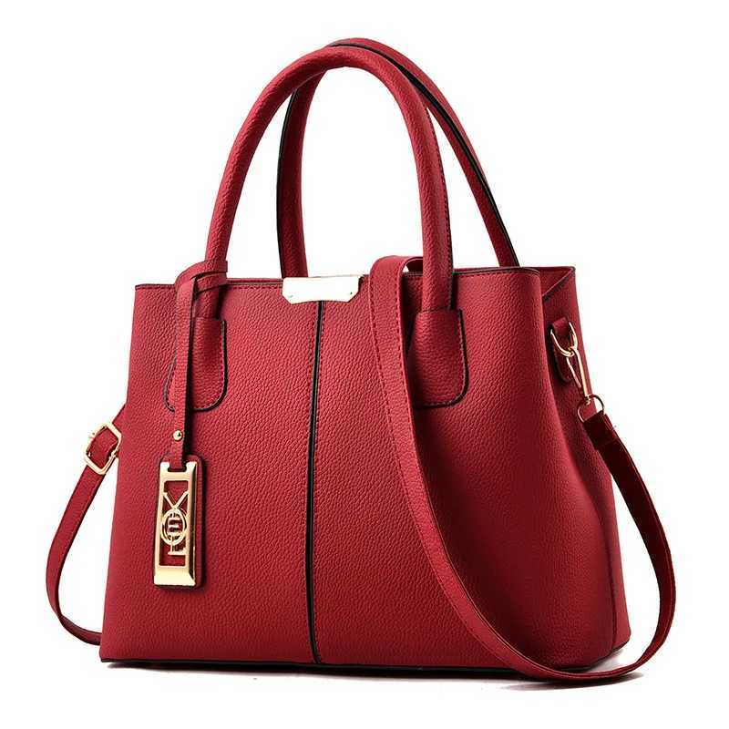 Bag Fashion Solid Color Handbag Middleaged Mom Bag Simple Casual Large Capacity Shoulder BagL251023