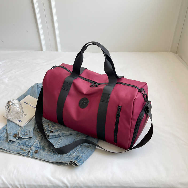 Handheld travel bag mens casual crossbody sports and fitness bag dry wet separation training bag womens business travel luggage bag W251023